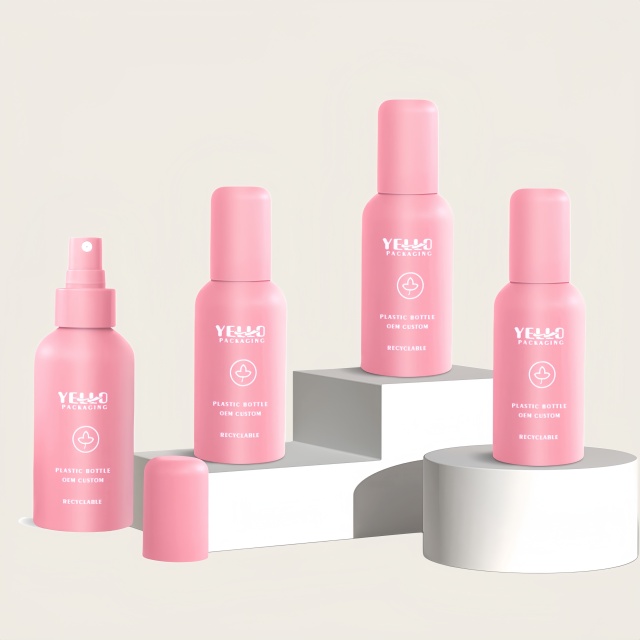 Recyclable Plastic OEM Custom Wholesale Cosmetic Body Mist Spray Bottles Packaging