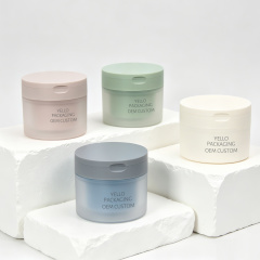 PP Flip Top Cosmetic Jar Clear Plastic Cream Container with Lid for Face Cream Body Butter Skincare Packaging