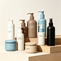 Luxury Eco Friendly 100ml 120ml 150ml Matte Black Skin Care Foam Pump Lotion Toner Serum Spray Plastic Cosmetic Bottle Packaging