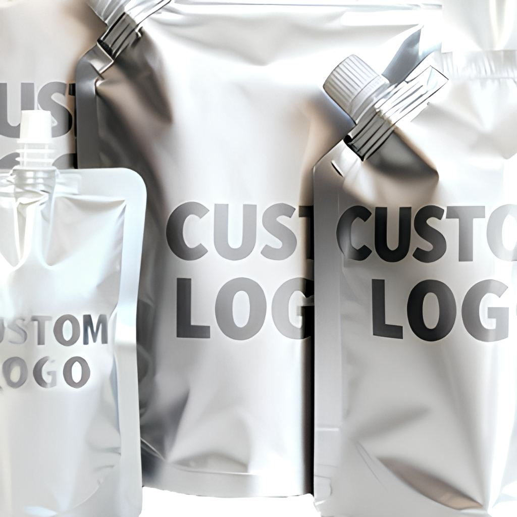 Wholesale Premium Customized Logo Cosmetic Plastic Refill Shampoo Spout Pouch Reusable Liquid Packaging Standing Pouch With Spout
