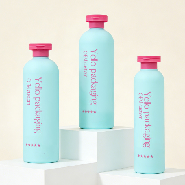 Wholesale FDA REACH Certified Cosmetic Shampoo Bottles Packaging Customized Logo Printing