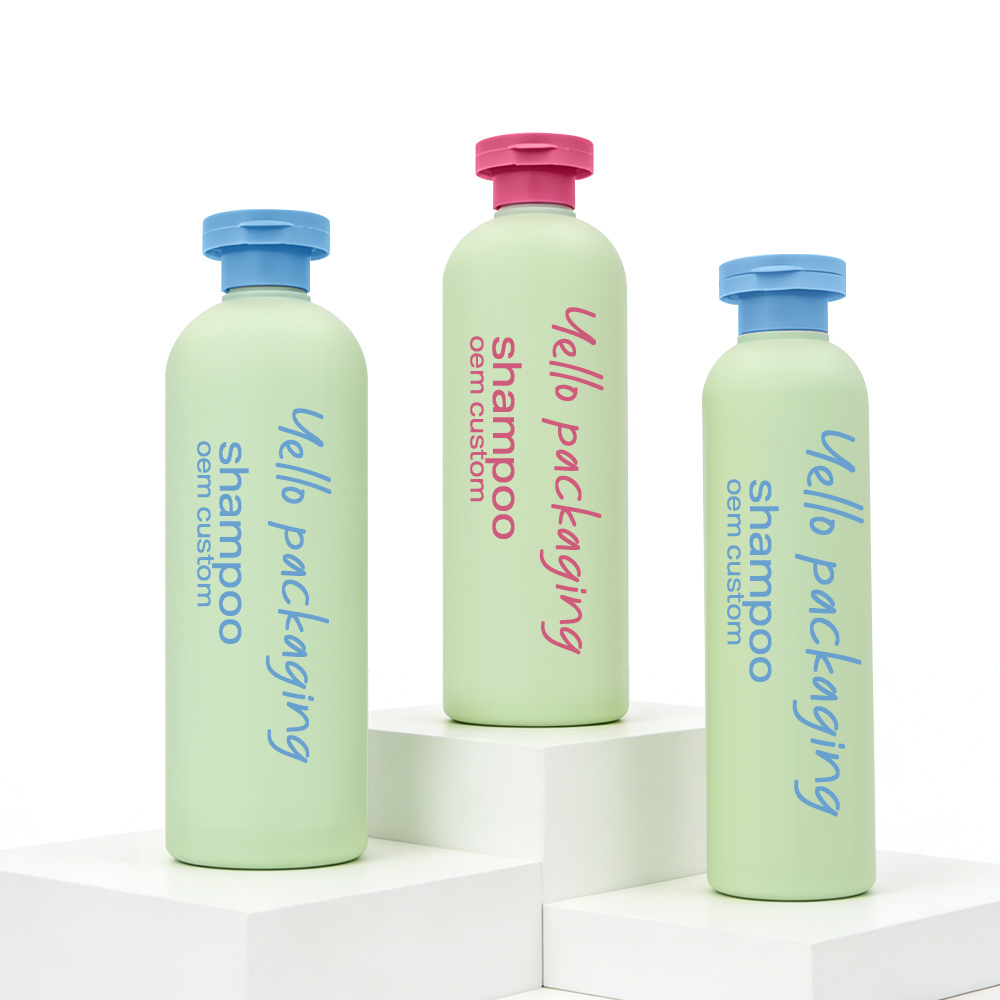 Wholesale FDA REACH Certified Cosmetic Shampoo Bottles Packaging Customized Logo Printing