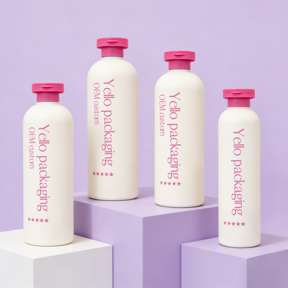 Wholesale FDA REACH Certified Cosmetic Shampoo Bottles Packaging Customized Logo Printing