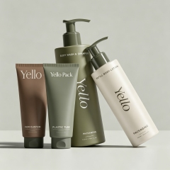 Recyclable Cosmetic Bottles Packaging for Shampoo Body Lotion Facial Cleanser Hair Conditioner