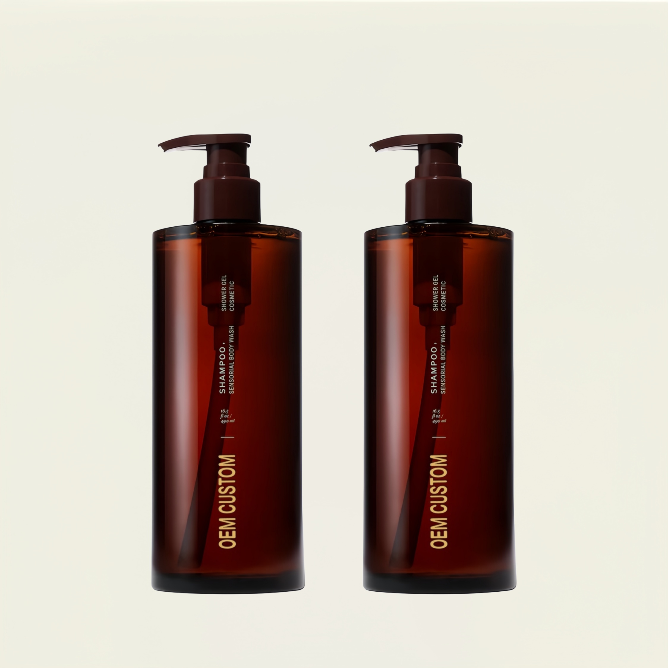Luxury Cosmetic Packaging for Shampoo Hair Conditioner Shower Gel Body Lotion Cream Hand wash