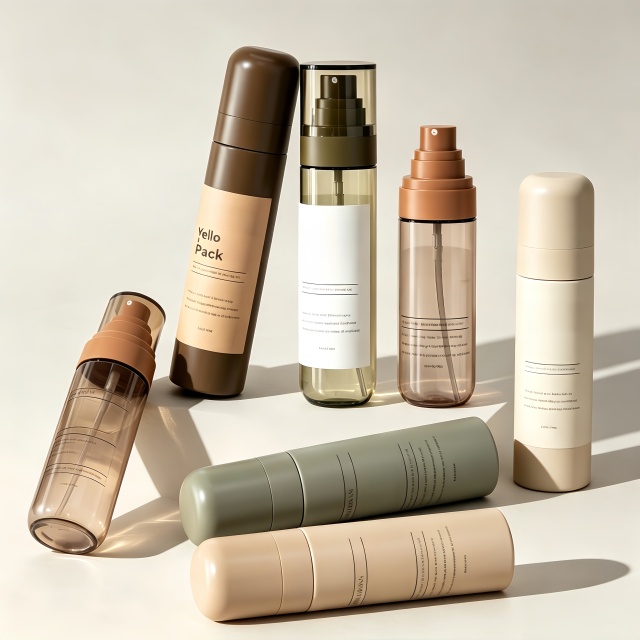 Body Mist Cosmetic Container Custom logo Plastic Skincare Moisturizer Facial Lotion Serum Oil Toner Spray Bottle