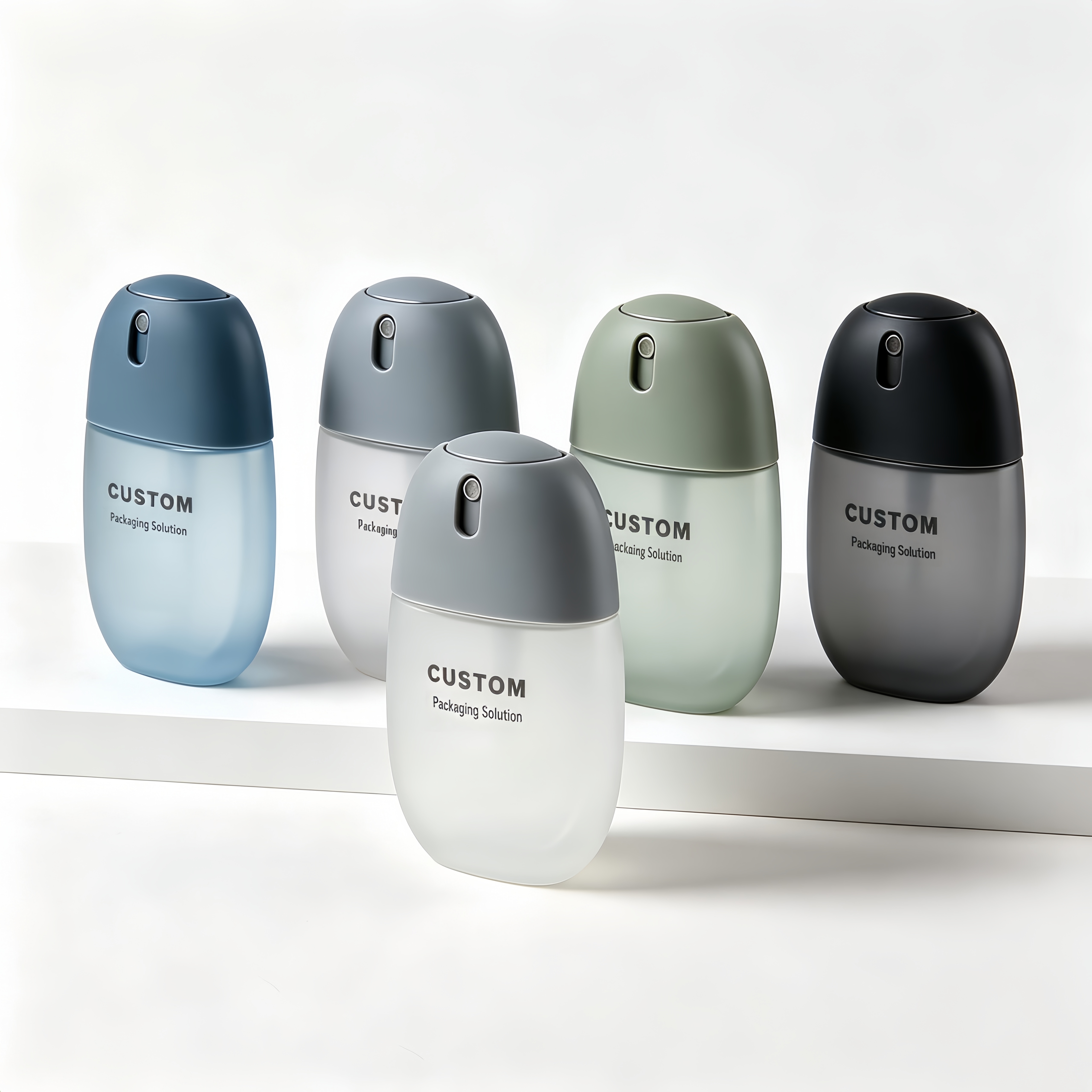 30ml 50ml Empty Refillable PET Fine Mist Spray Perfume Bottle Leak-Proof Travel Size Lotion Shampoo Skin Care Cosmetic Packaging