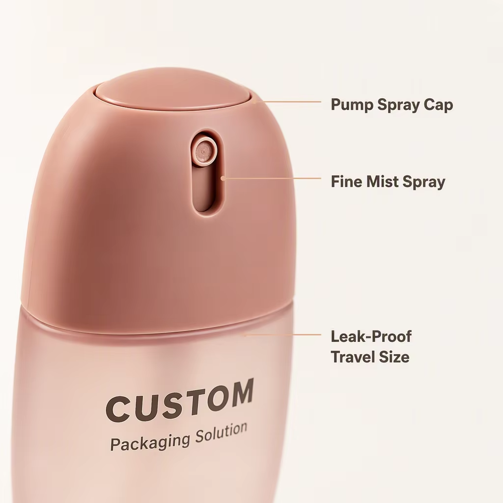 30ml 50ml Empty Refillable PET Fine Mist Spray Perfume Bottle Leak-Proof Travel Size Lotion Shampoo Skin Care Cosmetic Packaging