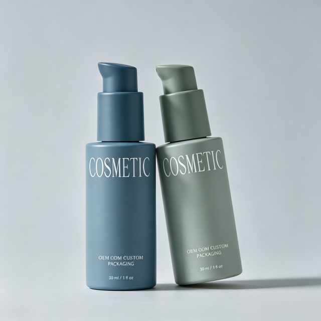 Luxury Beauty Cosmetic 30ml Lotion Pump Bottle for Serum Foundation Essential Oil Sunscreen Packaging Custom logo