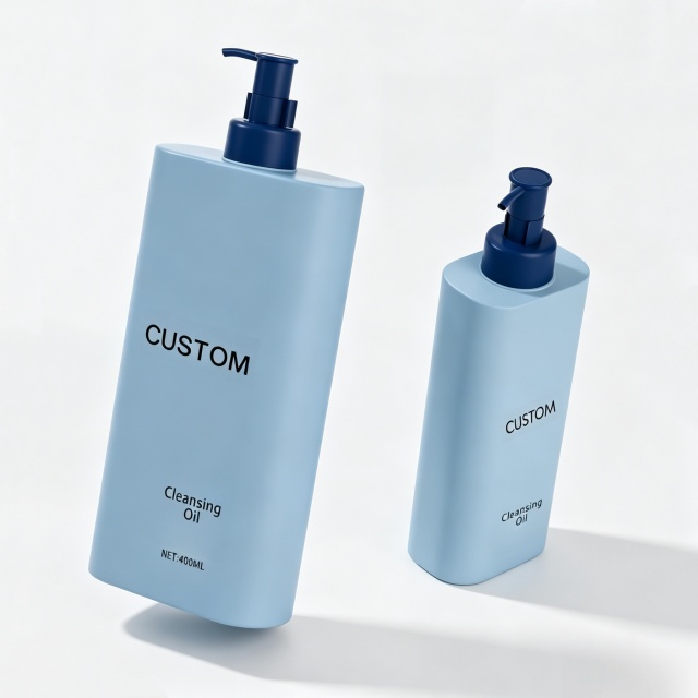 Plastic Empty Square Lotion Pump Bottle for Hair Container Oil Cream Jar Custom Unique Shampoo Bottles Packaging 300 400 500ml