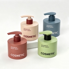 Eco Friendly Luxury Plastic Cosmetic Pump Bottle Baby Shampoo Body Wash Soap Liquid Dispenser Bottle Packaging Custom