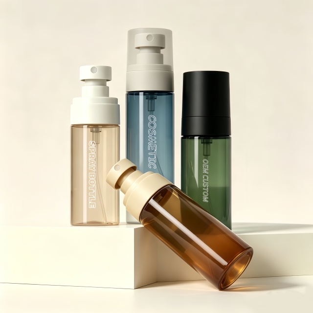 Eco Friendly Luxury Moisturizing Setting Fine Mist Spray Bottles 100ml 120ml 150ml Cosmetic Packaging for Body Hair Facial