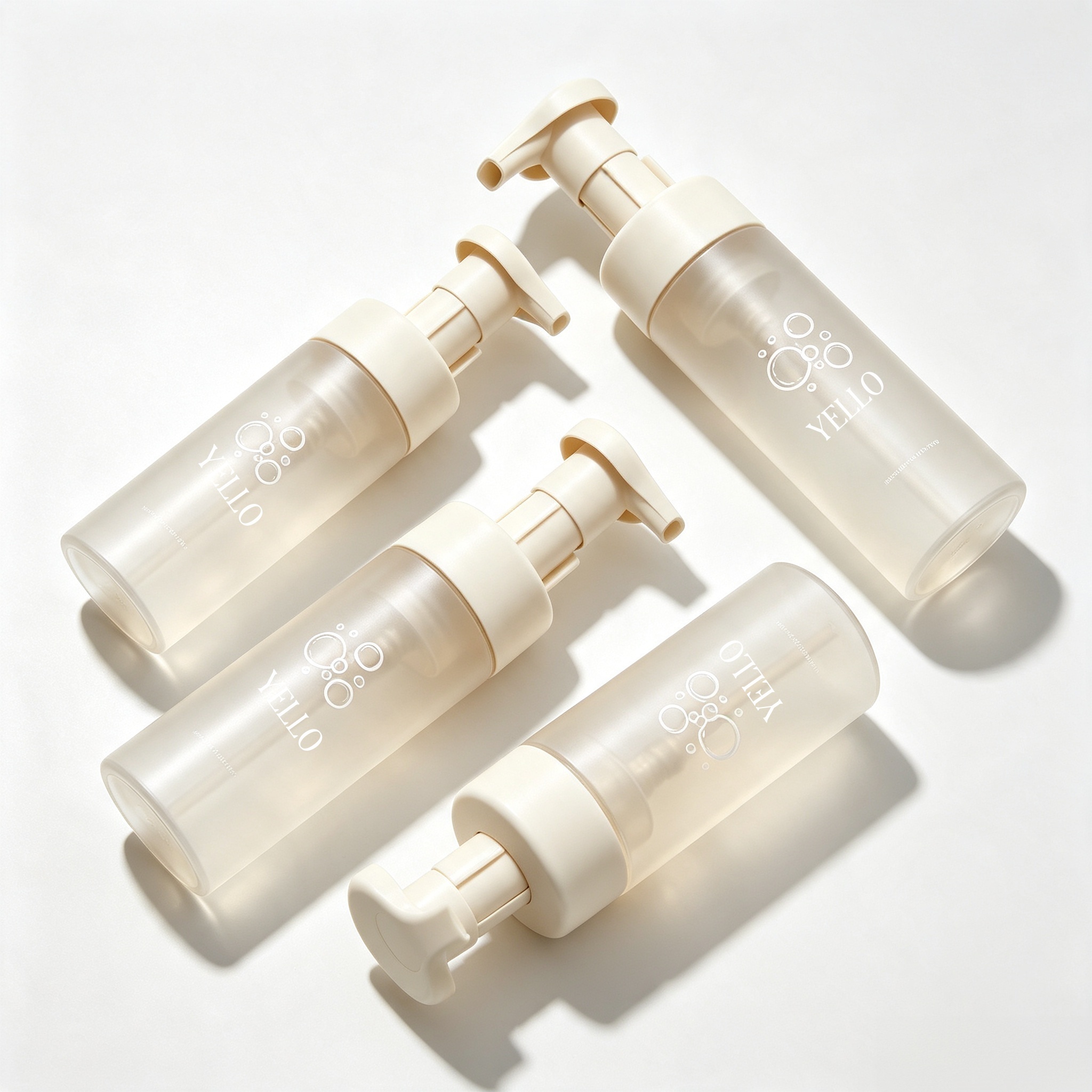 Wholesale CE Certified Cosmetic Foam Pump Bottle Packaging 100ml - 350ml Skincare Customized logo Printing
