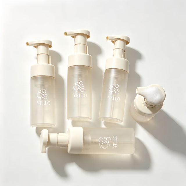 Wholesale CE Certified Cosmetic Foam Pump Bottle Packaging 100ml - 350ml Skincare Customized logo Printing
