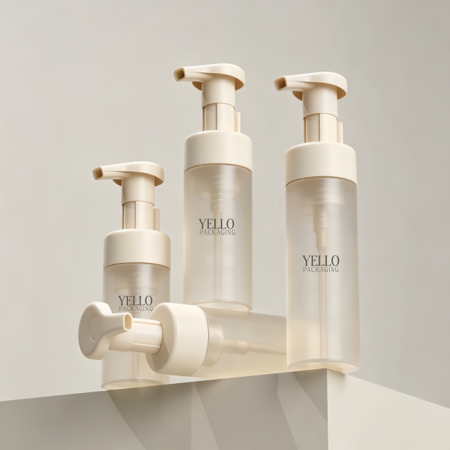 Wholesale CE Certified Cosmetic Foam Pump Bottle Packaging 100ml - 350ml Skincare Customized logo Printing
