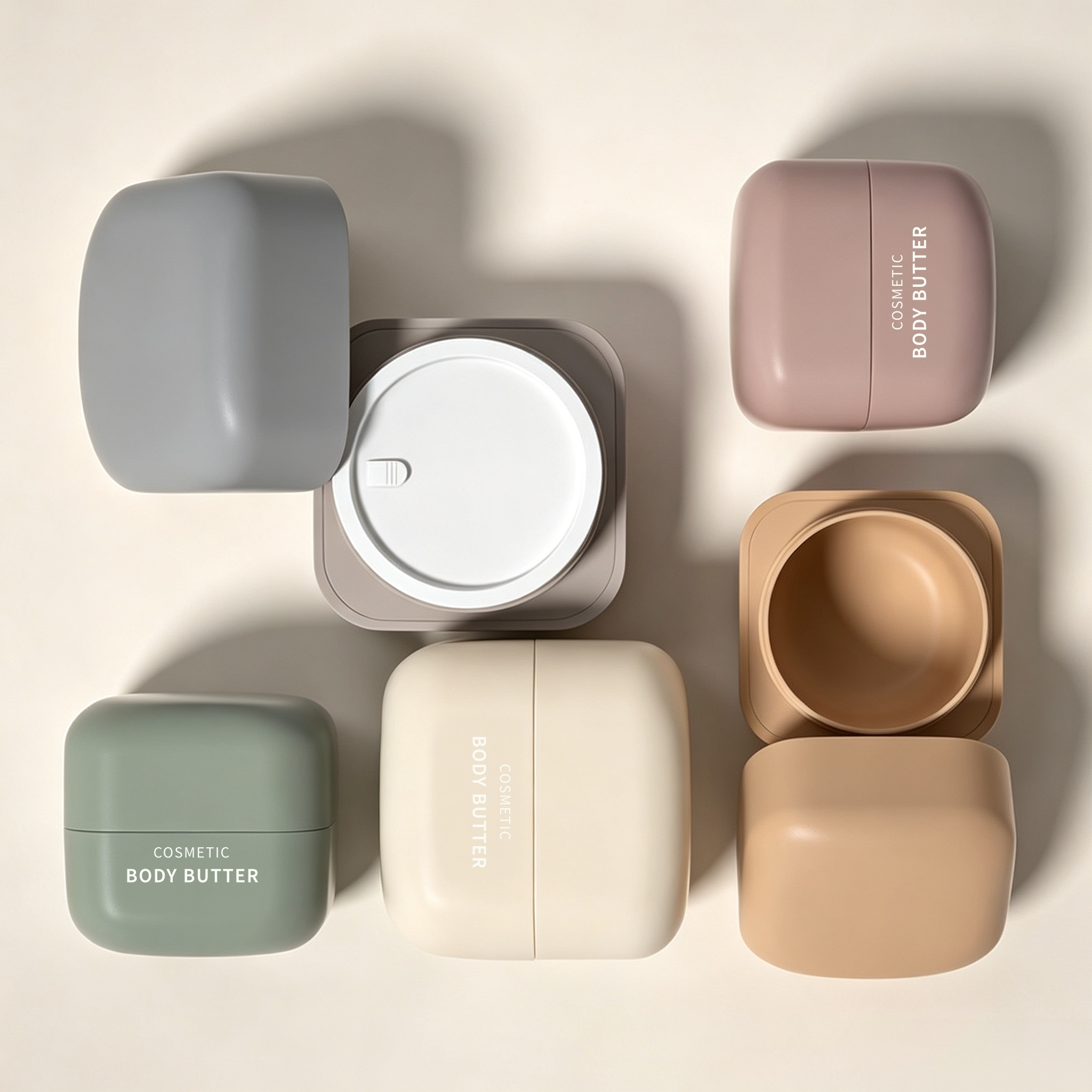 Luxury Cosmetic Container 5ml 30ml 50ml Body Butter Cream Jar Skincare Packaging Customize logo