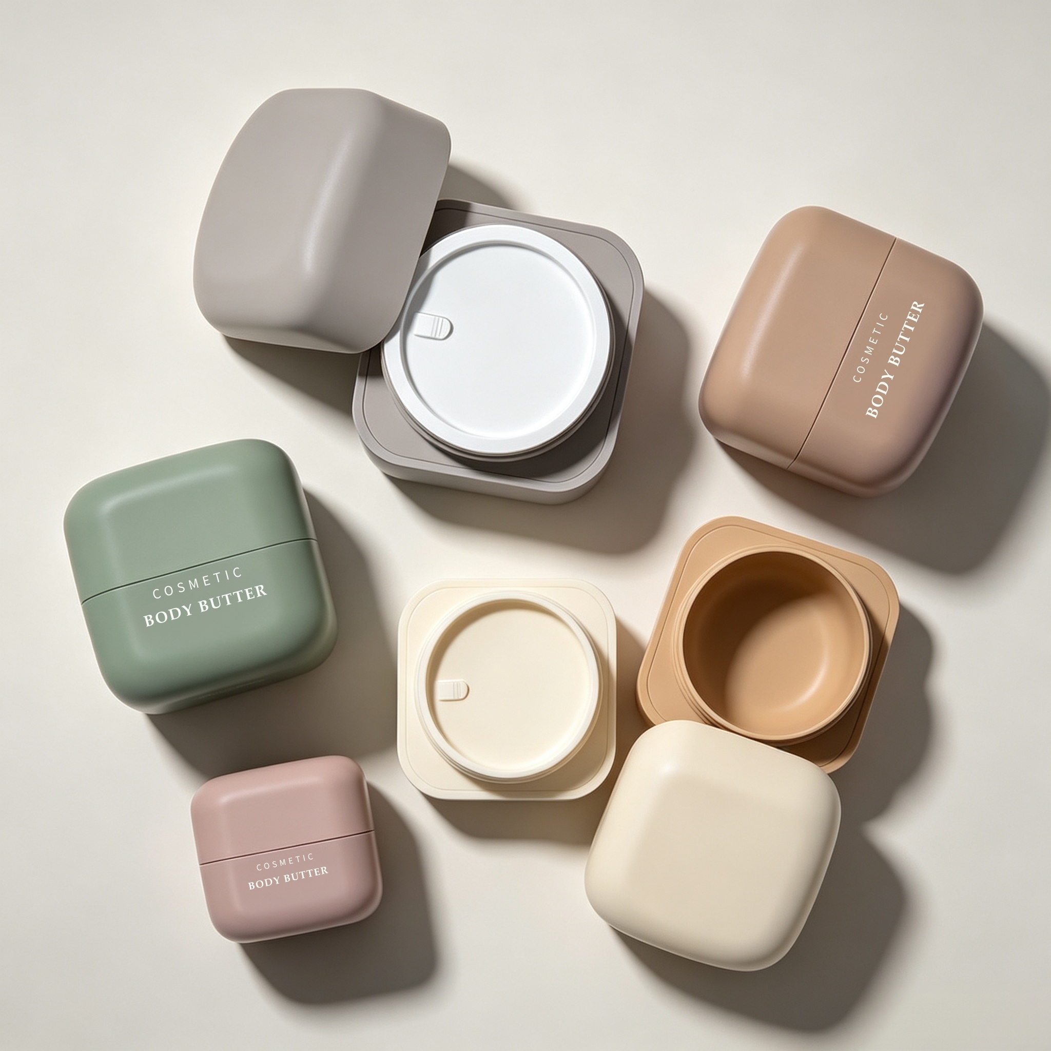 Luxury Cosmetic Container 5ml 30ml 50ml Body Butter Cream Jar Skincare Packaging Customize logo