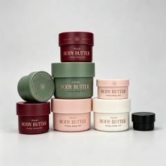 Custom 30ML 50ML 100ML 150ML 200ML Plastic PP Cosmetic Jars with Lids for Body Butter Cream Conditioner Packaging