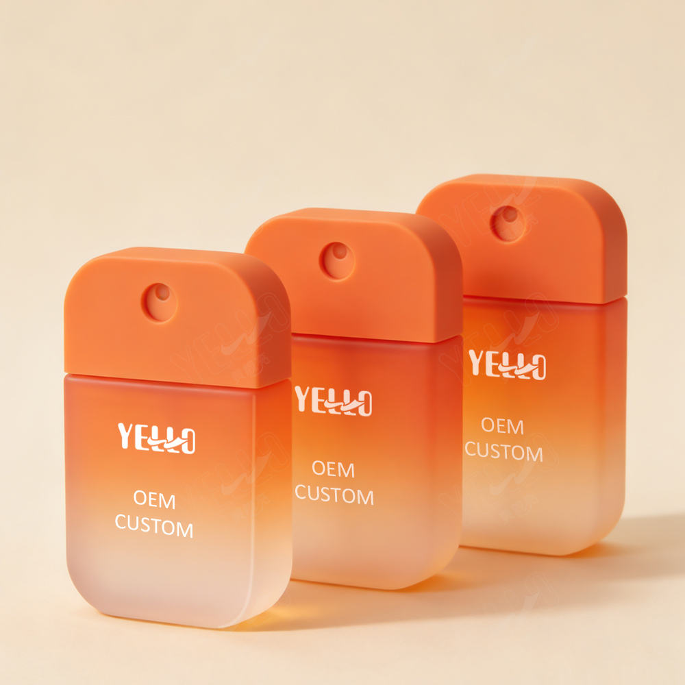 Custom Color Square Empty Petg Plastic 30Ml 50Ml Credit Card Fine Mist Spray Bottle for Perfume With Logo