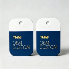 Custom Color Square Empty Petg Plastic 30Ml 50Ml Credit Card Fine Mist Spray Bottle for Perfume With Logo