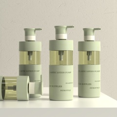 Luxury Cosmetic Cylinder Shampoo Bottle Body Wash Shower Gel Bottle for Skincare Packaging Custom logo
