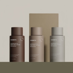 Wholesale Cosmetic Bottle Packaging Cylinder Body Lotion with Disco Cap for Shampoo Dispenser Bottle