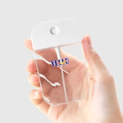Custom Color Square Empty Petg Plastic 30Ml 50Ml Credit Card Fine Mist Spray Bottle for Perfume With Logo