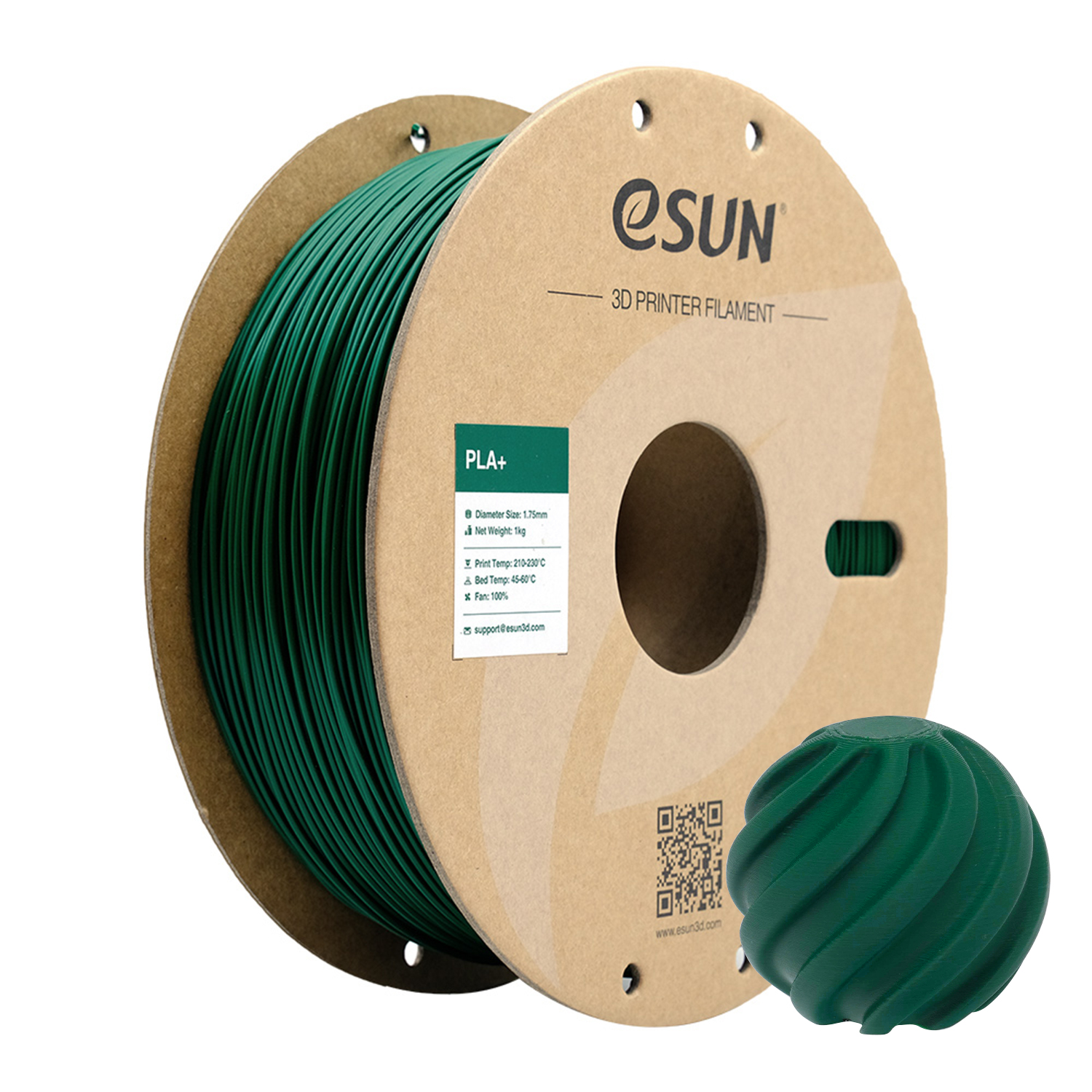 eSUN PLA+ 1.75mm 3D Filament 1KG