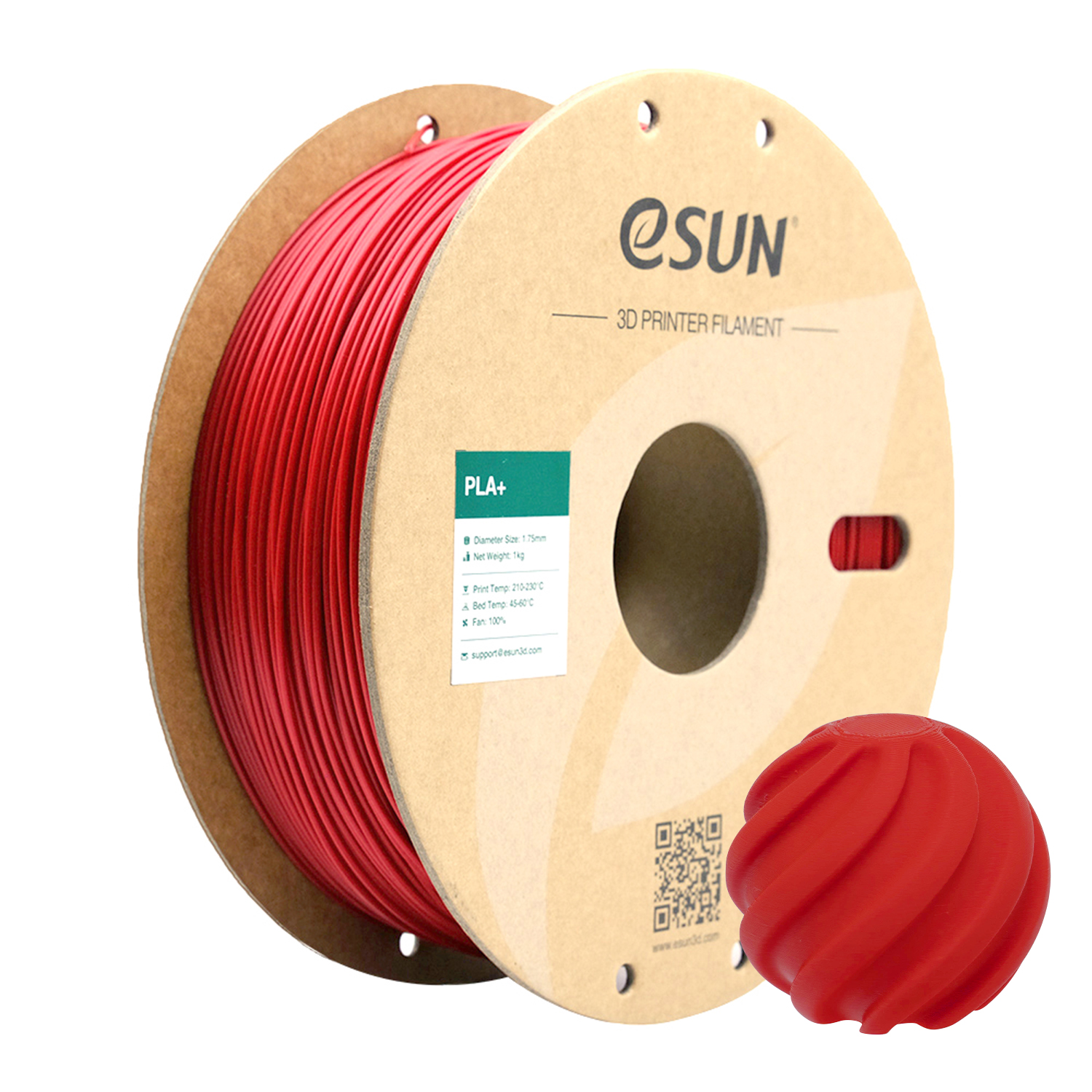 eSUN PLA+ 1.75mm 3D Filament 1KG