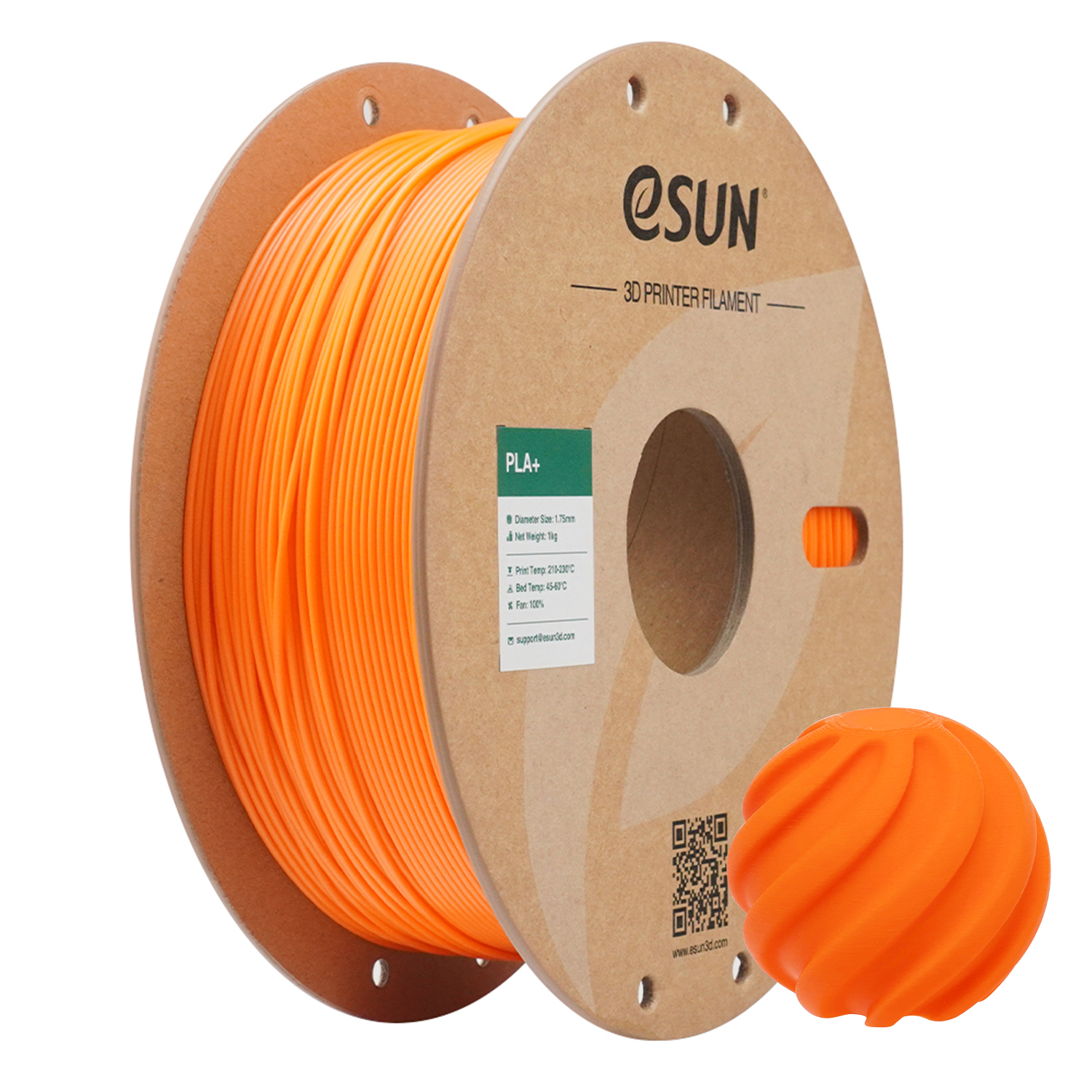eSUN PLA+ 1.75mm 3D Filament 1KG