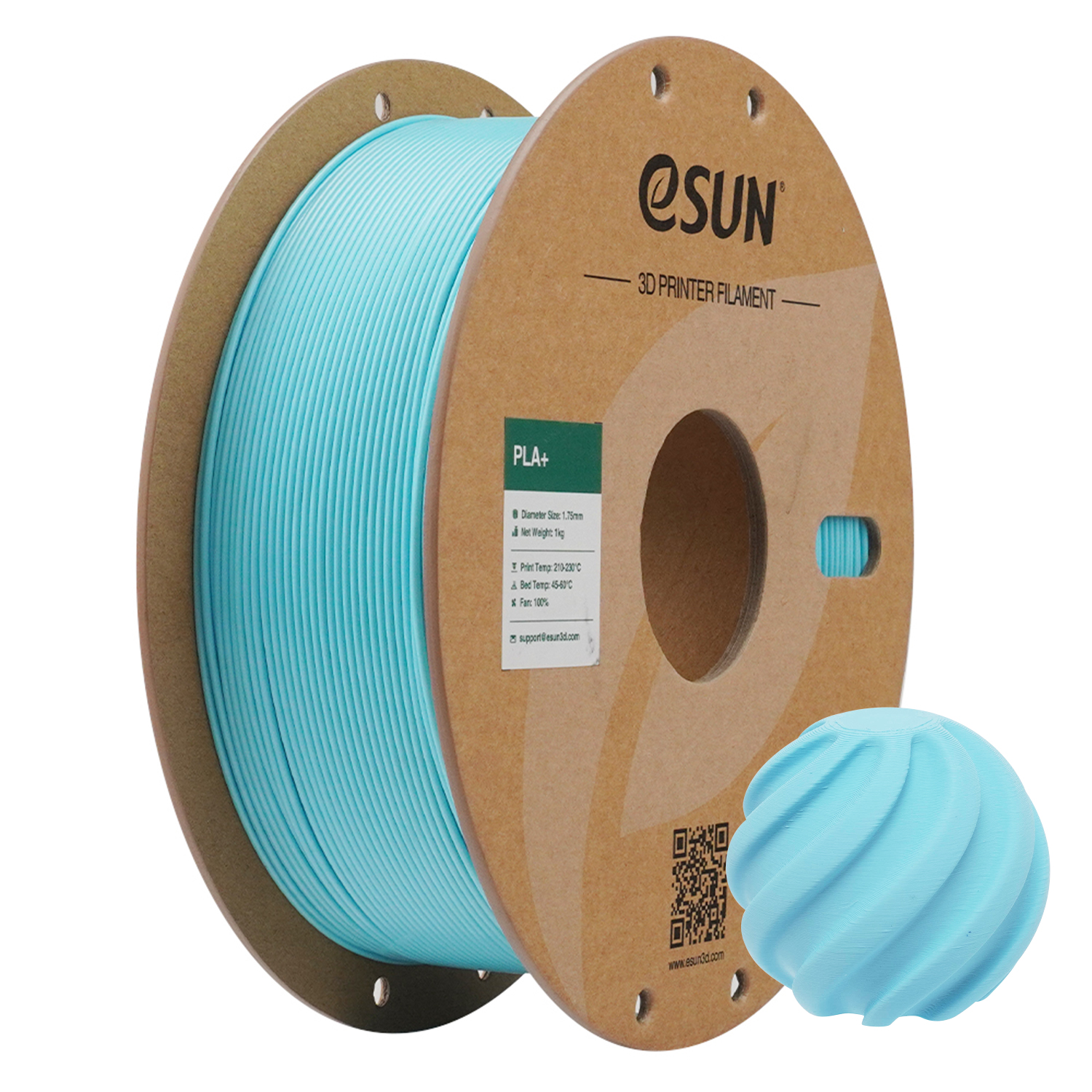 eSUN PLA+ 1.75mm 3D Filament 1KG