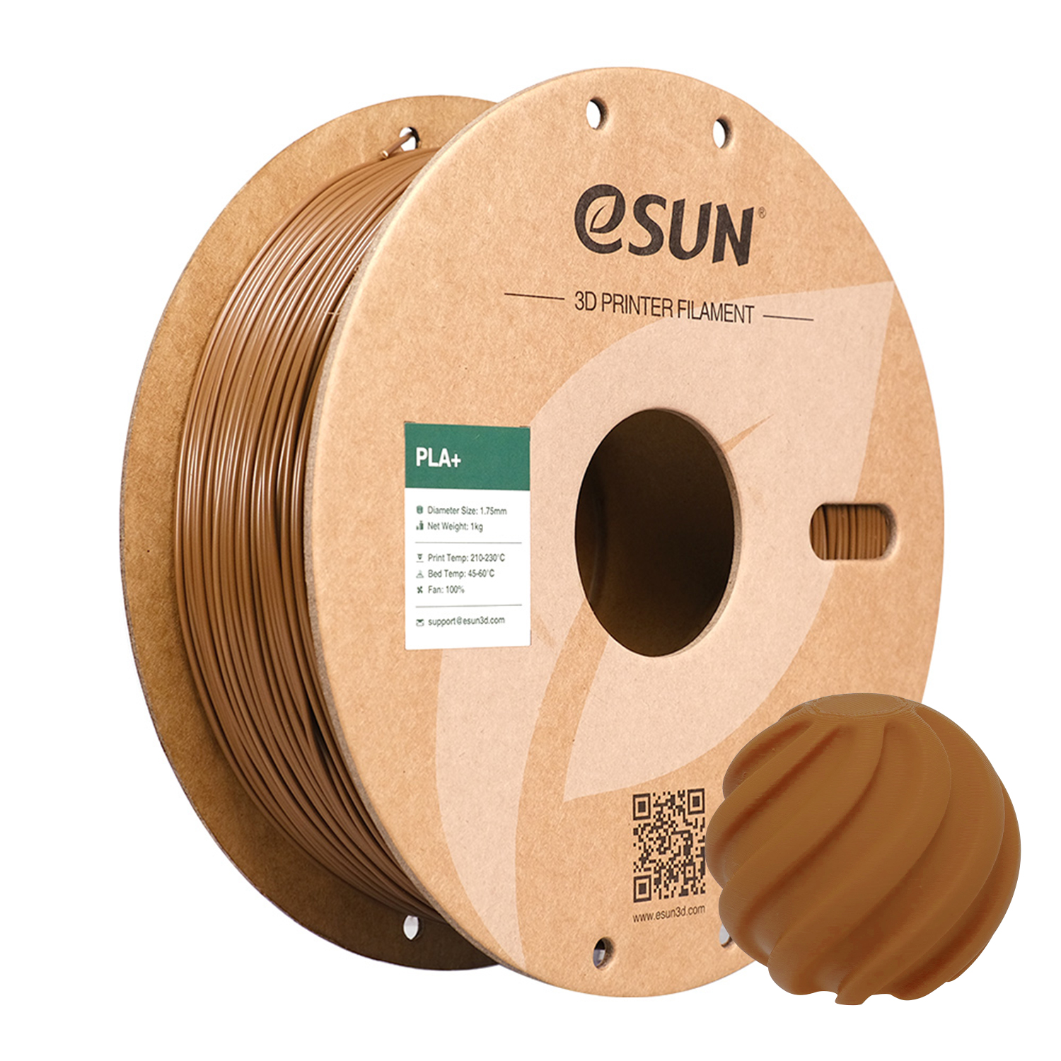 eSUN PLA+ 1.75mm 3D Filament 1KG