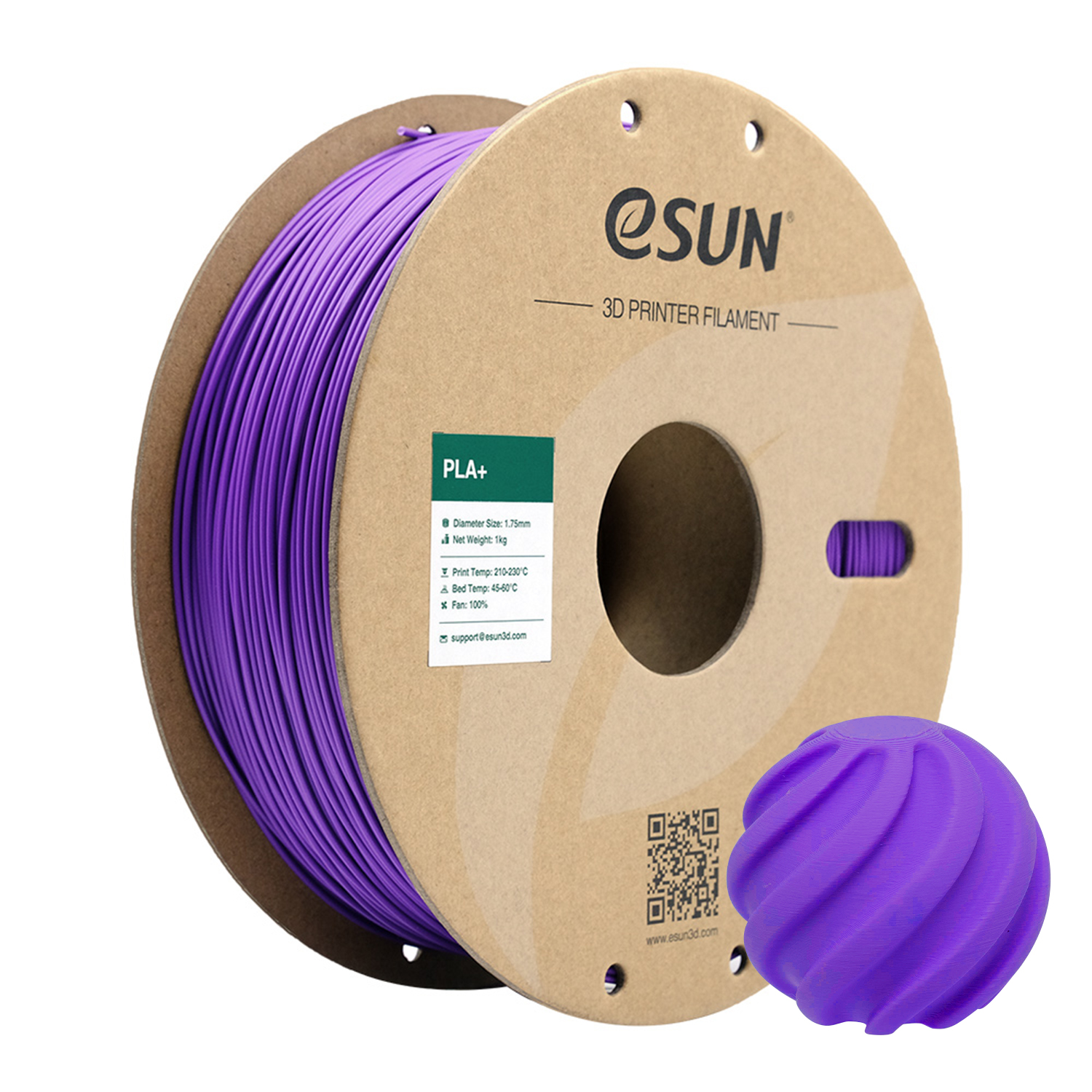 eSUN PLA+ 1.75mm 3D Filament 1KG
