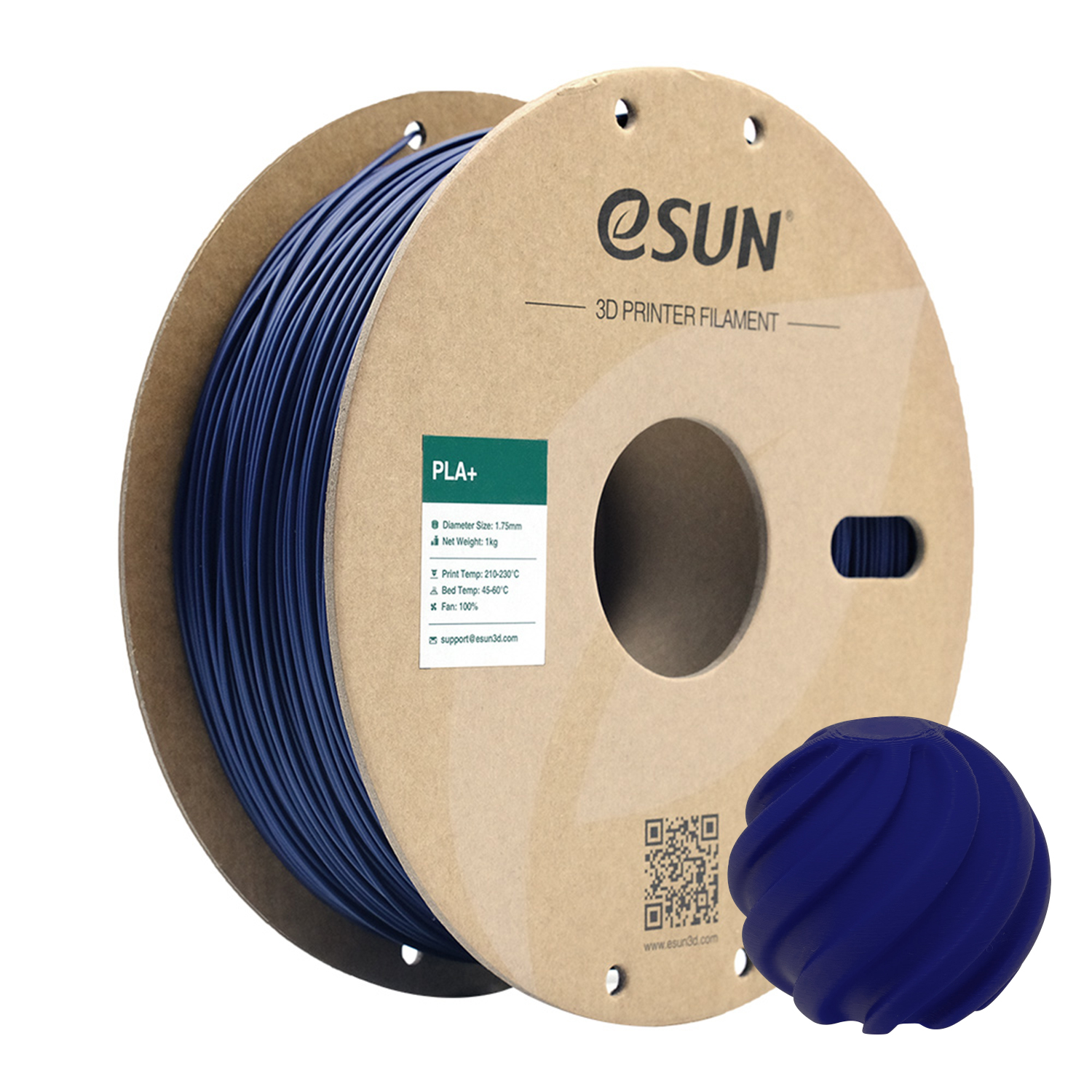 eSUN PLA+ 1.75mm 3D Filament 1KG