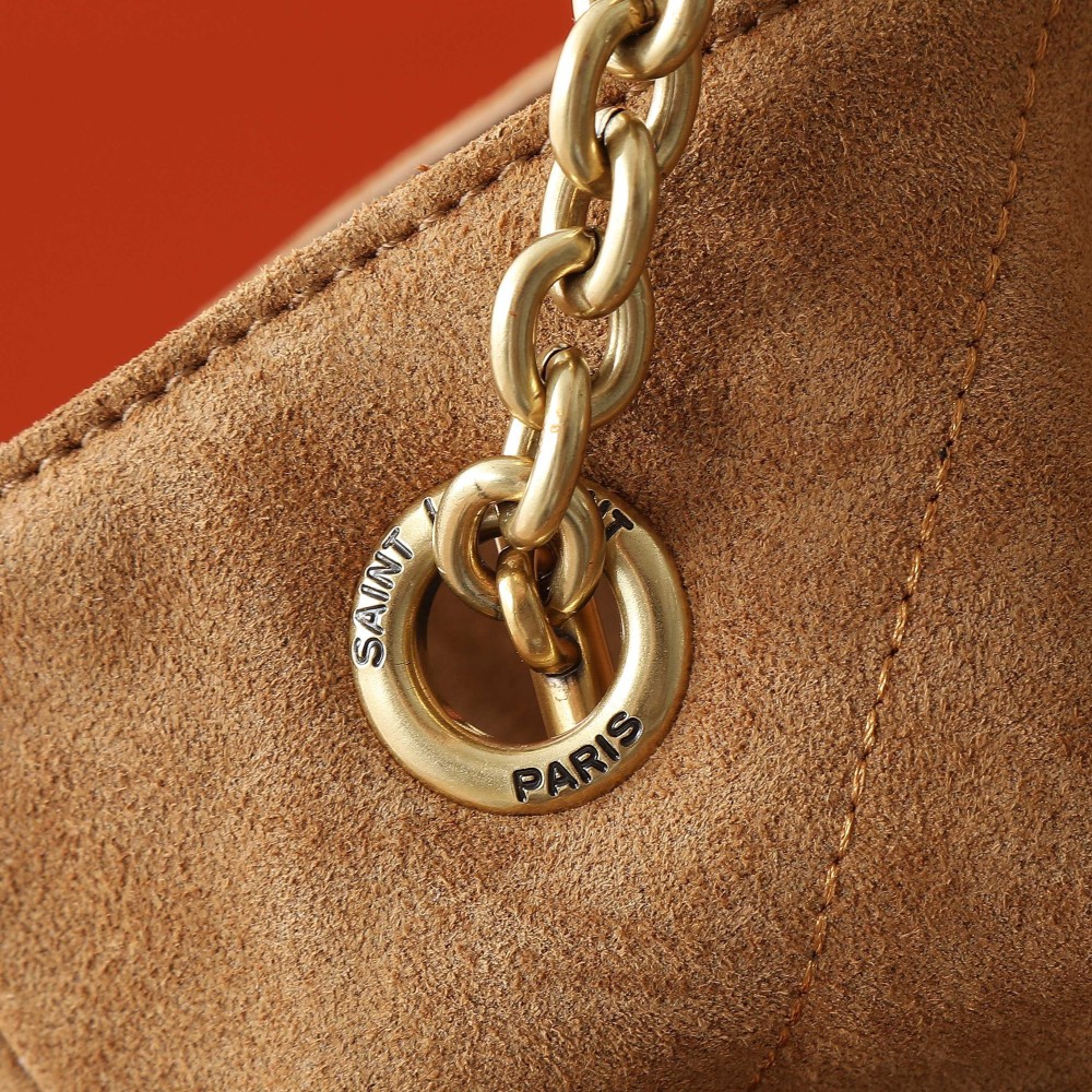 YSL Jamie 4.3 Medium Drawstring Suede Shoulder Bag