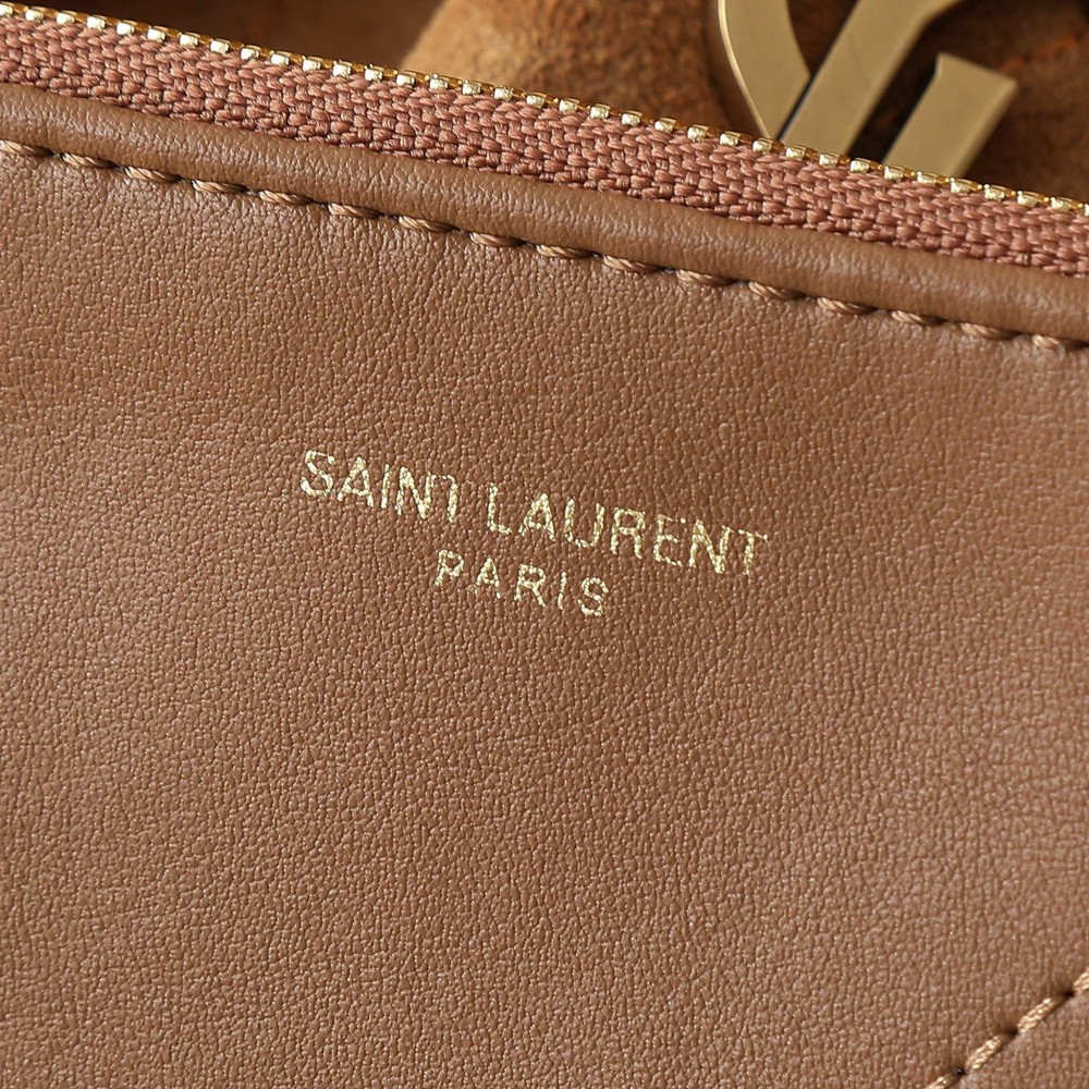 YSL Jamie 4.3 Medium Drawstring Suede Shoulder Bag