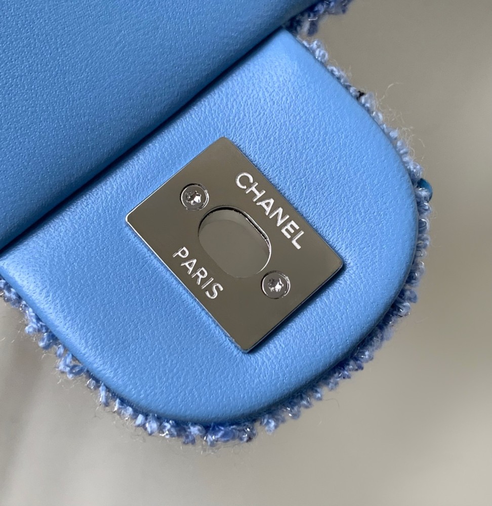 CHANEL MINI CF wool sequins