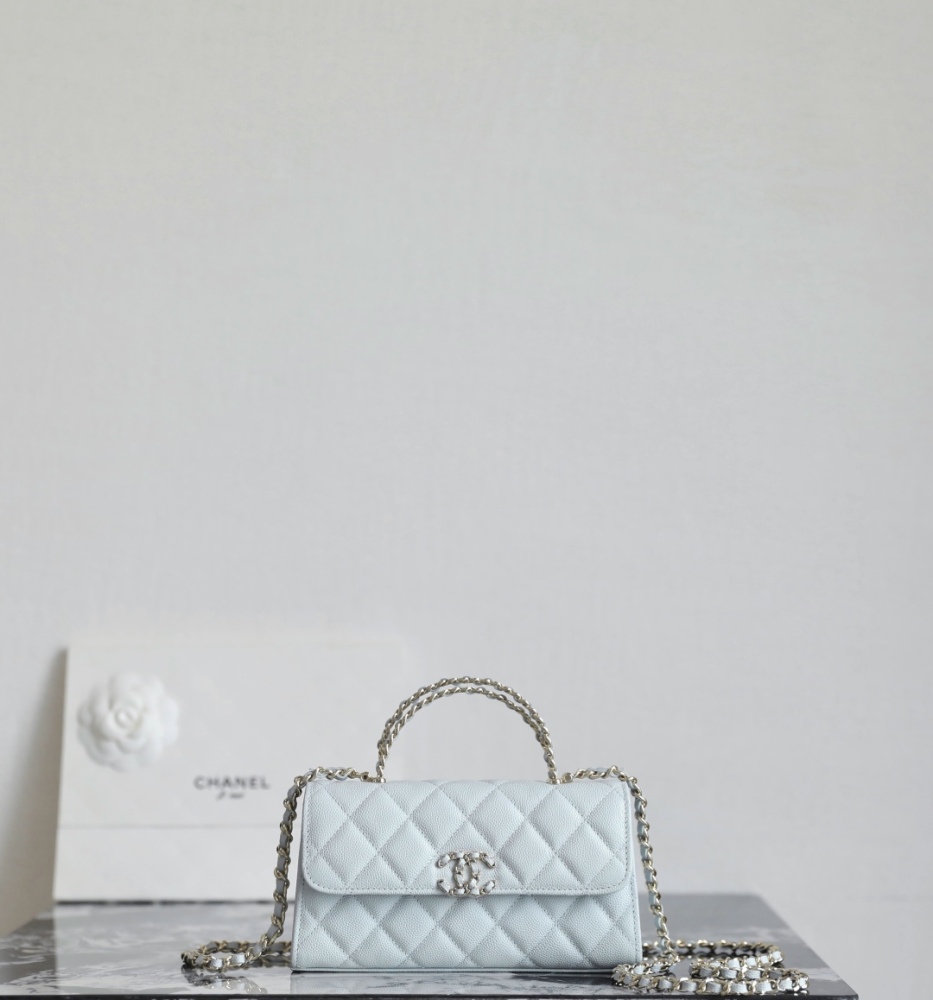 Chanel 25S Spring/Summer Cross Handle 𝖬𝗂𝗇𝗂𝖪𝖾𝗅𝗅𝗒Light Blue