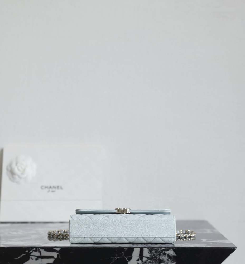 Chanel 25S Spring/Summer Cross Handle 𝖬𝗂𝗇𝗂𝖪𝖾𝗅𝗅𝗒Light Blue