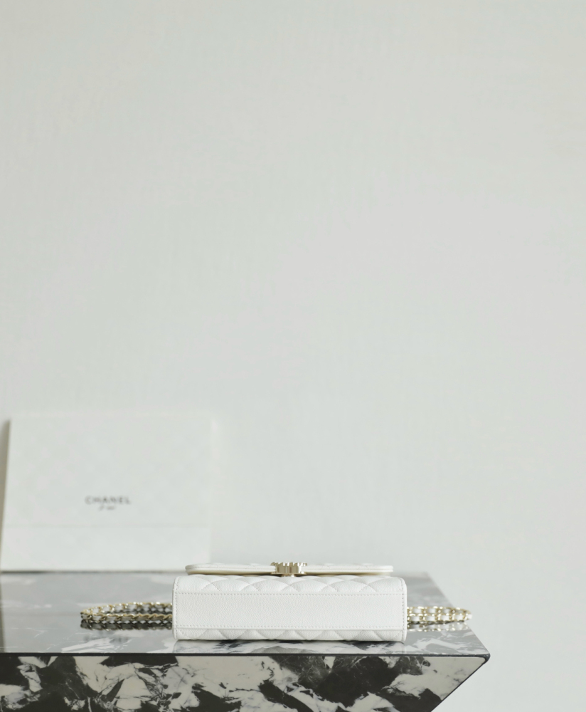 Chanel 25S Spring/Summer Cross Handle 𝖬𝗂𝗇𝗂𝖪𝖾𝗅𝗅𝗒 White