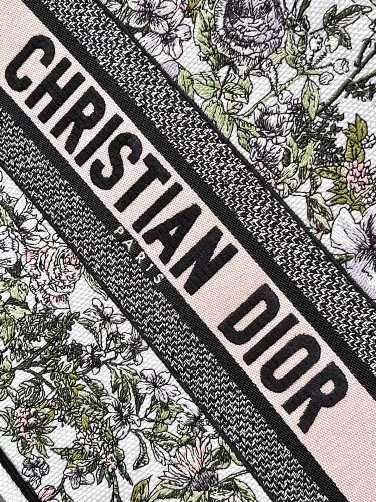 Dior book tote shopping bag