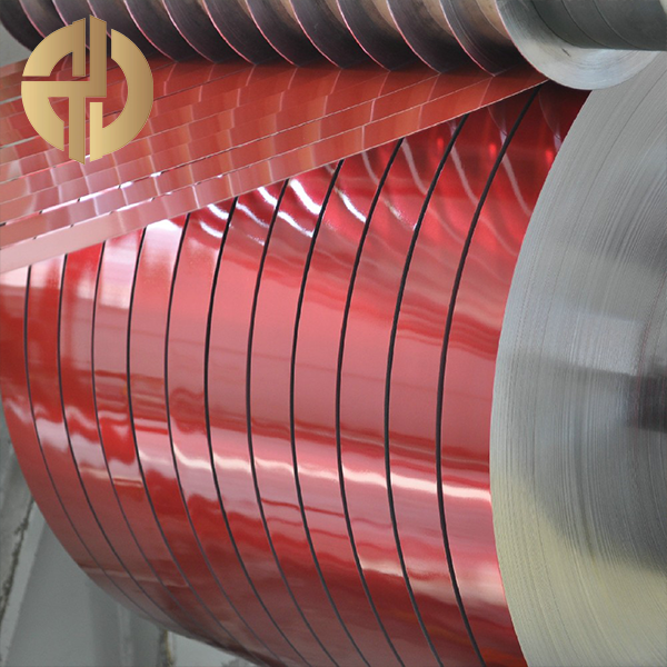 Tira de aço revestida com cor