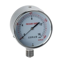 YE75 75mm High Precision Display Complete Stainless Capsule Pressure gauge