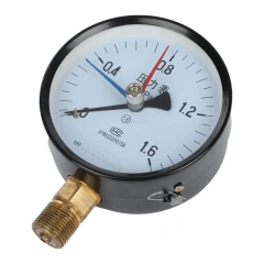YJ100 Series Memory Pressure Gauge Three Needle