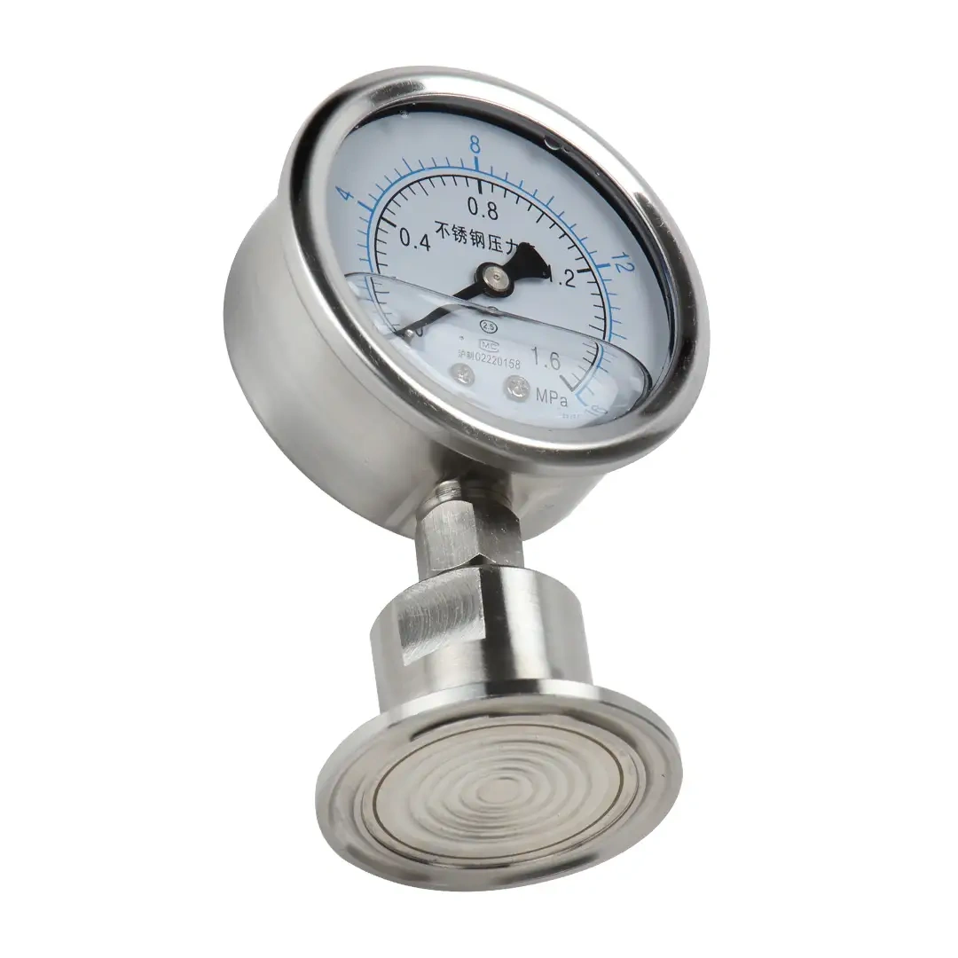 YTP60-BF Stainless Steel Sanitary Diaphragm Pressure Measuring Instruments Meter