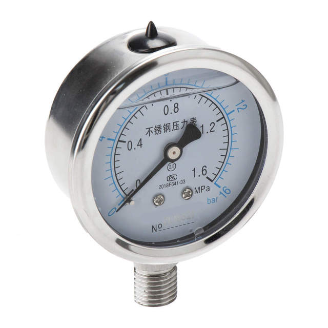 YN60-BF Stainless Steel Shock-Resistant Pressure Gauge