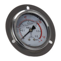 YN60ZT Axial Shock-Proof Pressure Gauge With Behind Flange Edge