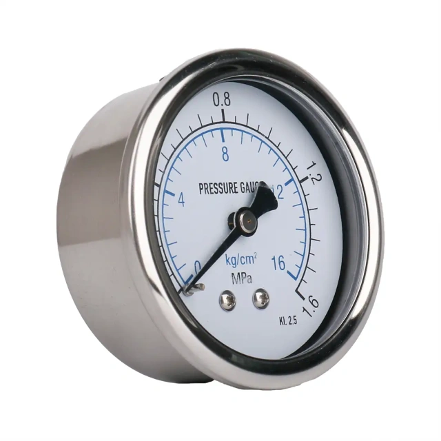 Y60-BFZ Stainless Steel Axial Pressure Gauge