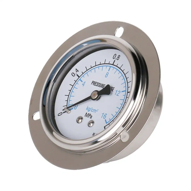Y60-BFZT Stainless Steel Axial Pressure Gauge With Flange Edge