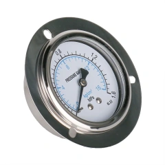 Y60-BFZT Stainless Steel Axial Pressure Gauge With Flange Edge